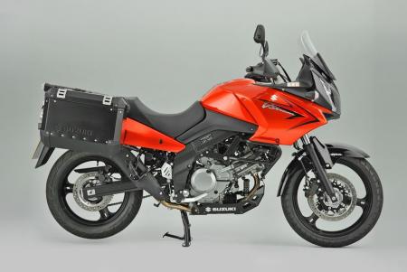 2011 suzuki v strom 650 xpedition for uk, Suzuki added aluminum panniers engine guard hand guards and a center stand to create the V Strom 650XP
