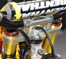 inside the 2013 supercross works bikes motorcycle com, Exotic billet parts replace cast components of production bikes