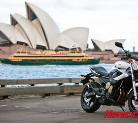 2009 yamaha xj6 xj6 diversion review motorcycle com, All moto journalists visiting Sydney are legally required to take a picture of the Opera House for publication