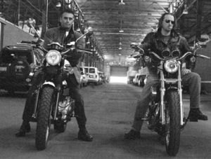 motorcycle com, Gabe and Pete on the set of Bullit 1968