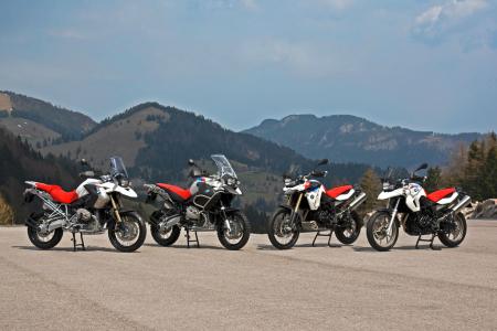 2010 ducati multistrada 1200 vs bmw r1200gs motorcycle com, Special edition Alpine White with red and blue accents indicate a 2010 GS model as a 30th Anniversary GS