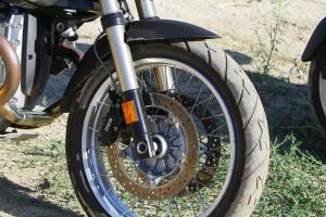 2010 ducati multistrada 1200 vs bmw r1200gs motorcycle com, The GS s brakes aren t exotic like the Ducati s potent Brembo package but they stop the GS with heaps of force nevertheless