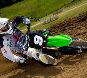 2013 kawasaki kx250f review motorcycle com, We found the stock Dunop Geomax MX51 tires hooked up exceptionally well all day