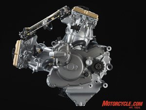 2008 ducati 848 road test motorcycle com, A vacuum die cast method pares a significant amount of weight from the deep sump aluminum engine case Cylinder head covers are made from magnesium