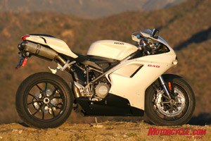 2008 ducati 848 road test motorcycle com, The 848 includes all the styling elements that made the 916 so iconic Superior engine performance handling and braking give it a leg up