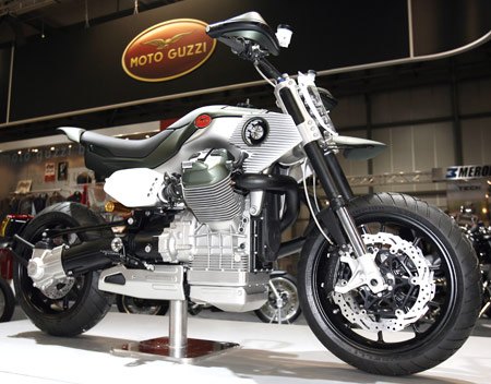 featured motorcycle brands, The Moto Guzzi V12 Strada has touring style handlebars and a banana style seat like it s Piaggio family relative the Aprila Mana X