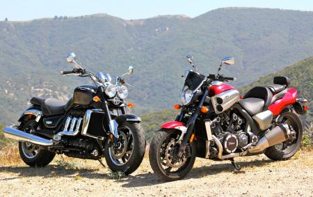 choosing your first motorcycle a beginner s guide, Not beginner bikes Rather heavy and powered by pavement melting engines the Triumph Rocket III Roadster and Star VMax are not what we d describe as wise choices for the beginning rider