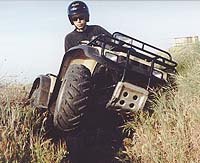 atv test 1997 honda foreman 400 motorcycle com, Down a gully over moderate sized rocks wherever whatever all were handled with ease