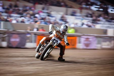 2012 ama flat track season finale video, Does this look like a Kawasaki Ninja 650 to you Bryan Smith has scored two victories this season on the Kawi and riled a few Harley racers