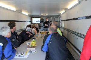 lee parks total control advanced riding clinic review, Class sessions were held in the trailer Then we d all gear up and apply the lessons learned on the tarmac