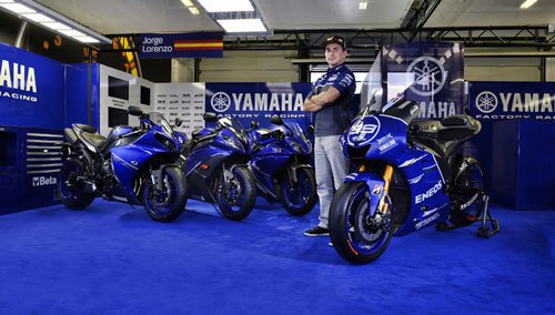motogp 2012 misano preview, Jorge Lorenzo and Ben Spies will race with a new Aldo Drudi designed Race Blu livery which will also be available for the R1 R6 and R125 in Europe