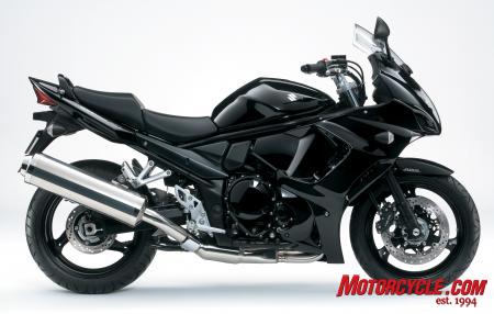 2011 suzuki gsx r600 and gsx r750 revealed motorcycle com, The 2011 GSX1250FA takes the Bandit to a sleeker sport touring angle with its full fairing and standard ABS brakes