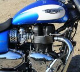 2012 harley davidson sportster superlow vs triumph america video motorcycle com, When it comes to cruisers the overwhelming choice of engine is a V Twin The Triumph s parallel Twin is a refreshing break from that mold and its performance is on par or better with V Twins in its class