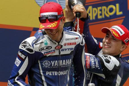 motogp 2011 catalunya results, Ben Spies celebrates his third career MotoGP podium finish Though the season hasn t started as well as he would have liked his 36 points and two DNFs after five rounds mirrors the results from Spies 2010 rookie campaign