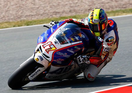 featured motorcycle brands, Karel Abraham has shown a marked improvement in Moto2 after his team switched to the FTR chassis