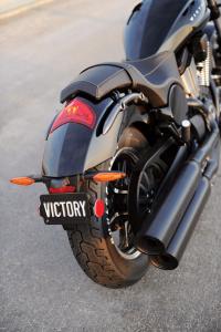 2013 victory judge preview motorcycle com, The Judge sports a number of new design elements like this updated taillight as well as a new round style headlight