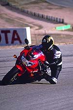 2001 open class shootout motorcycle com, Daytona winning Nigel Gale had high praise for the 929 s flickability as did the rest of us