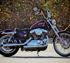 2012 harley davidson seventy two and softail slim preview motorcycle com, Niceties such as rounded valve covers and white wall tires easily get lost in the sea of chrome on the Seventy two