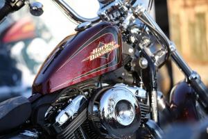 2012 harley davidson seventy two and softail slim preview motorcycle com, Metal flake on a peanut tank how 70s is that