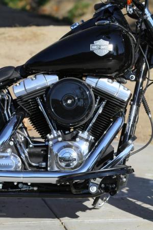 2012 harley davidson seventy two and softail slim preview motorcycle com, Vintage appeal modern day powertrain The Softail Slim is powered by H D s Twin Cam 103B air cooled V Twin