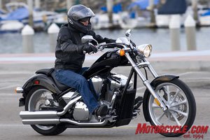 2010 honda fury review motorcycle com, Ergonomics fit a variety of riders providing a nice perch to do some profiling