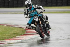 racing electric motorcycles video, With a thoroughly soaked racetrack I was thankful for the Zero