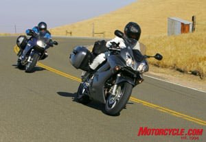 motorcycle com, Given an open road the VFR can gallop away from the F800 but the BMW