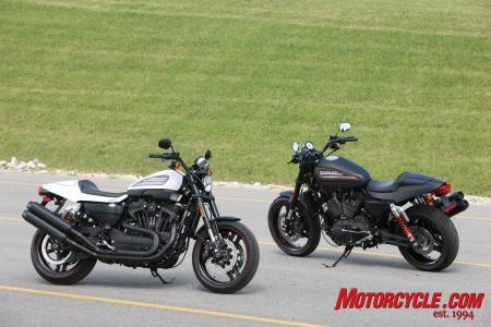 2011 harley davidson sportster xr1200x review motorcycle com, Now we too get the new XR1200X that was first released in Europe For 2011 the X model will come in White Hot Denim or Black Denim colors and will replace the XR1200