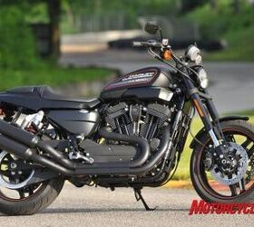 2011 harley davidson sportster xr1200x review motorcycle com, The X model s engine and exhaust are all black creating a more cohesive appearance especially on the Black Denim color scheme