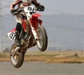 fast girls invitational at ama finale, Zoe Rem catches some air in Supermoto