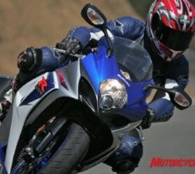 2008 literbike shootout zx 10r vs cbr1000rr vs gsx r1000 vs yzf r1 motorcycle com, Our good buddy Jeff Buchanan thought the Gixxer is just as amenable to everyday street use as it is a brilliantly honed track weapon