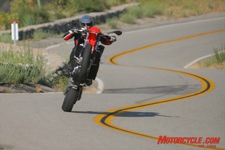 2008 aprilia sxv 5 5 review motorcycle com, The SXV 5 5 on the right road is unparalleled in its lofty grin factor rating