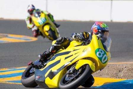 recharging ttxgp, With the Brammo Empulse RR out of competition at Infineon due to a pair of pre race crashes Lightning Motorcycle s Michael Barnes 80 and Tim Hunt 89 were left competing only against one another in the premier TTXGP class