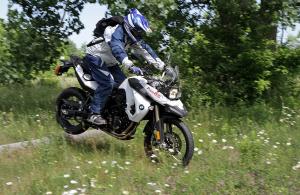 2010 bmw f800gs review motorcycle com, Aggro play riding on an 800cc dual sport bike Sure The BMW can handle it if you can