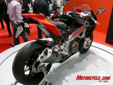 intermot 2008 new models unveiled, Aprilia RSV4 is claimed to offer nearly 200 horsepower