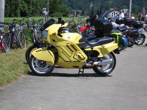 biking germany on a beemer, It s yellow It s ugly It s German