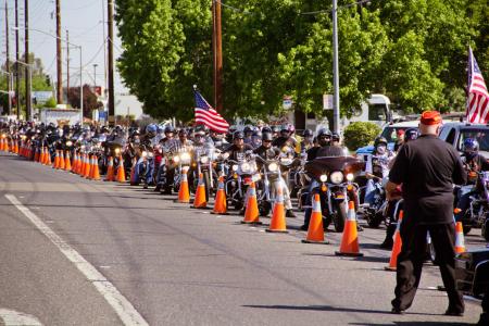 kenny roberts american heroes benefit dinner video, Nearly 300 riders showed up to support the Cpl Michael D Anderson Jr Memorial Ride
