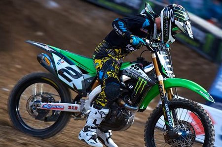 villopoto wins supercross opener, Ryan Villopoto stared off the 2011 Supercross season with a wire to wire victory in Anaheim