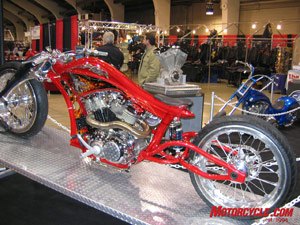 easyriders v twin bike show tour, My favorite Engine Treatment with Skull Biker from Texas