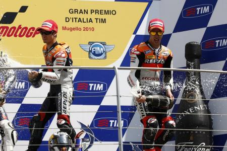 motogp 2010 mugello results, With Rossi out Repsol Honda had its best race of the season