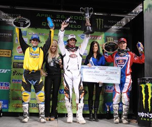 sx stakes up for grabs in las vegas, Another win for Kevin Windham center won t do any good if Chad Reed left finishes better than sixth in Las Vegas