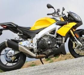 2012 aprilia tuono v4 r review motorcycle com, The Tuono V4 R takes the streetfighter class to a higher level