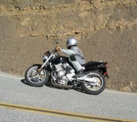 2006 honda 599 motorcycle com, The 599 works great on twisty roads with a high fun factor in the 60 80 mph speeds we spend most of our time riding at