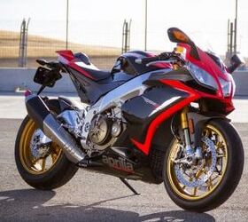2012 aprilia rsv4 factory aprc track review motorcycle com, Aprilia s flagship sportbike the RSV4 Factory APRC is a supremely capable track weapon Just ask Max Biaggi