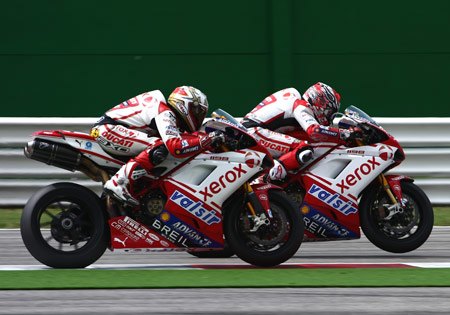 featured motorcycle brands, Michel Fabrizio and Noriyuki Haga will return for another year with Ducati Xerox