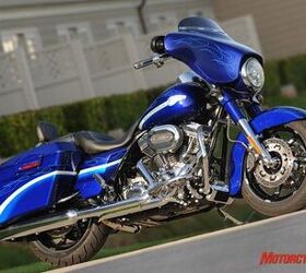 2010 harley davidson cvo model line up preview motorcycle com, Candy Concord with Pale Gold Leaf Graphics