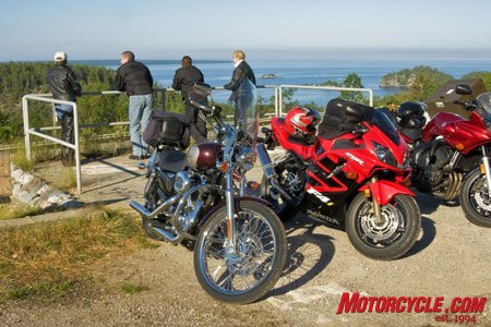 touring ontario algoma country, Soaking in the view of Lake Superior from a lookout point