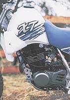 first impression 1998 yamaha xt350 motorcycle com, 350 cc s of pure badness Is that good It depends