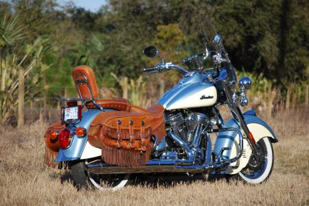 2010 indian chief vintage review motorcycle com, Coming or going this opulent bike draws the eye to itself The more you look the more artful detail you will see