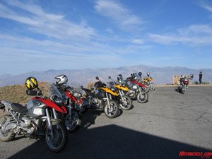 alien motorcyclists among us, Only half of these GS bikes would survive two days of following Christoph